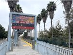 Looking east from Expo/Crenshaw E Line Station-wonderful artwork here 